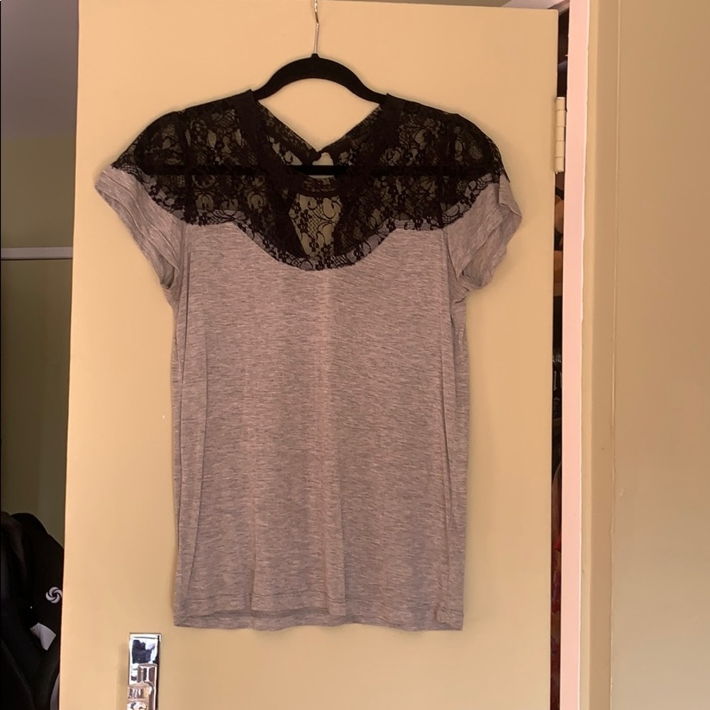 Lucca Couture T-shirt with lace